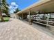 A covered pavilion with picnic tables, perfect for outdoor gatherings and enjoying the community amenities at 2131 Ridge S Rd # 76, Largo, FL 33778