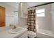 Bright bathroom featuring a shower-tub combination, vanity, and neutral finishes at 3147 Sydney Dover Rd, Dover, FL 33527