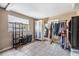 Bedroom with neutral tones, large windows, and ample storage space for an organized feel at 3320 Jackson N St, St Petersburg, FL 33704