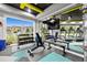 Community fitness center with modern equipment including treadmills, weights, and entertainment at 33219 Kateland Dr, Wesley Chapel, FL 33545