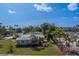 Drone view of the house showcasing its prime location at 501 Poinsettia Rd, Belleair, FL 33756