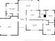 Detailed floor plan outlining the layout of the home, including room dimensions at 501 Poinsettia Rd, Belleair, FL 33756