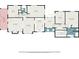 Detailed floor plan showcasing the layout of the house, including bedrooms, kitchen, and living areas at 504 Cleveland Ave, Largo, FL 33770