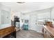 Bright interior with a unique combination of colors, hardwood floors and modern appliances at 504 Cleveland Ave, Largo, FL 33770