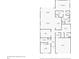 Layout of the floor plan with dimensions, showing placement of the bedrooms, kitchen, and bathrooms at 6227 Golden Nettle Dr, Apollo Beach, FL 33572