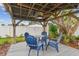 Gazebo featuring a ceiling fan for comfortable outdoor lounging at 7224 Park S St, St Pete Beach, FL 33707