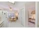Eat-in kitchen boasts tile floors, a dining area, and bright lighting at 7823 Hardwick Dr # 224, New Port Richey, FL 34653