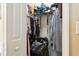 Walk-in closet with plentiful space for storage at 814 Cape Cod Cir, Valrico, FL 33594