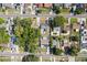 Aerial view of neighborhood with homes featuring swimming pools at 9053 Hickory Cir, Tampa, FL 33615