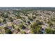 Expansive aerial view of a residential neighborhood with mature trees and well-maintained homes at 9053 Hickory Cir, Tampa, FL 33615
