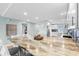 Kitchen with a large island, modern appliances, and stylish decor at 12525 3Rd E St # 303, Treasure Island, FL 33706