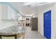 Modern kitchen features granite countertops, stainless steel appliances, and ample cabinet space at 13323 Susan Dr, Hudson, FL 34667