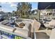 Spacious pontoon boat with comfortable seating, perfect for enjoying leisurely cruises on the water at 13323 Susan Dr, Hudson, FL 34667