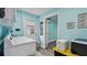 Laundry room with large appliances, ample space, and access to the outside at 1675 Eden Ct, Clearwater, FL 33756