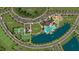 Community map showcasing amenities including a pool, clubhouse, lake, fitness center, and pickleball courts at 18033 Foxtail Loop, Venice, FL 34293