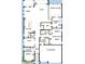 Detailed floor plan showcasing the layout of the home with four bedrooms and three bathrooms at 18033 Foxtail Loop, Venice, FL 34293