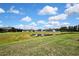 Scenic view of the backyard with a tranquil pond, surrounded by well-manicured lawns at 1821 Cherry Walk Rd, Lutz, FL 33558