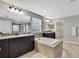 Bathroom showcasing a soaking tub, walk-in shower, and double vanity sinks at 1821 Cherry Walk Rd, Lutz, FL 33558