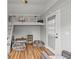 Finished shed interior with a basketball hoop and lounging area, offering a versatile space at 204 S Trask St, Tampa, FL 33609
