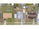 Overhead aerial view of the property, illustrating its layout and surrounding neighborhood at 2408 Wishing Well Way, Tampa, FL 33619