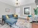 Comfortable living room with stylish decor, neutral walls, and plenty of natural light at 2439 6Th N Ave, St Petersburg, FL 33713