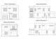 Architectural elevations displaying the front, back, east, and west views of this modern home's design and window placements at 2932 Fairfield S Ave, St Petersburg, FL 33712