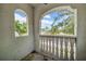 Balcony with balustrade overlooking the landscaped neighborhood at 3144 W Waverly Park, Tampa, FL 33629