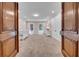 Spacious Bedroom featuring plush carpet, ample natural light, and a classic crib at 3144 W Waverly Park, Tampa, FL 33629