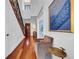 Grand foyer with high ceilings, hardwood floors, and elegant staircase at 3144 W Waverly Park, Tampa, FL 33629