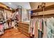 Spacious walk-in closet with custom shelving and drawers at 3144 W Waverly Park, Tampa, FL 33629