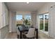 Dining room with natural light and sliding door to backyard at 36995 Sagemoor Dr, Zephyrhills, FL 33541