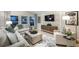 Bright living room with comfortable seating, stylish furnishings, large windows, and contemporary decor accents for a modern touch at 36995 Sagemoor Dr, Zephyrhills, FL 33541