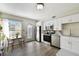 Modern kitchen with stainless steel appliances, white cabinets, and plenty of natural light at 4506 La Capri Ct, Tampa, FL 33611