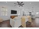 Inviting living room with seamless flow to the kitchen, featuring an open-concept design and ample natural light at 502 E Robles St, Tampa, FL 33602