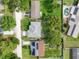 Aerial view of the property and neighborhood shows the home's location at 5319 Lantana St, Zephyrhills, FL 33542