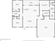 Detailed floor plan showcasing the layout of the bedrooms, kitchen, and living spaces at 5319 Lantana St, Zephyrhills, FL 33542