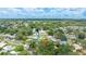 Wonderful aerial view, highlighting the property nestled in a lush, tree-filled neighborhood at 5871 Oakhurst Dr, Seminole, FL 33772