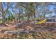 Community playground offers play equipment, mature trees, and bench seating perfect for families at 7410 E Bank Dr, Tampa, FL 33617