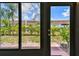 Backyard view from inside the home, showcasing the backyard and exterior at 9142 Oakwood Ln, Seminole, FL 33776