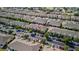 Overhead view of townhomes, showcasing parking and community layout at 9752 Trumpet Vine Loop, Trinity, FL 34655
