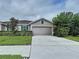 Charming one-story home with a well-manicured lawn and a two-car garage at 10347 Heron Hideaway Loop, Land O Lakes, FL 34638