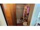 A shower featuring tile walls and a shower curtain at 1107 Goshen Rd, Tarpon Springs, FL 34689