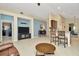 Spacious living area with tile floors, open to the kitchen and dining areas, perfect for entertaining at 11123 Silver Dancer Dr, Riverview, FL 33579