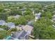 Areal view of home nestled in lush community offering privacy, nearby homes and landscape at 2522 W Watrous Ave, Tampa, FL 33629