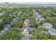 Gorgeous aerial view of a neighborhood with mature trees and a beautiful pool at 2522 W Watrous Ave, Tampa, FL 33629