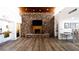 Community lobby with stone wall feature and fireplace at 2616 Cove Cay Dr # 505, Clearwater, FL 33760