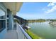 Waterfront view from private balcony at 3397 Bluefish Dr, Hernando Beach, FL 34607