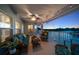 Balcony overlooking water with a tranquil landscape at 3397 Bluefish Dr, Hernando Beach, FL 34607