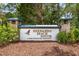 Entrance sign for Hernando Beach South, a deed-restricted community at 3397 Bluefish Dr, Hernando Beach, FL 34607