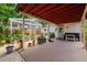 Private covered patio area with room for relaxing and enjoying the outdoors at 4028 Queen N St, St Petersburg, FL 33714